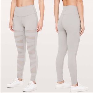 Lululemon Wunder Under High Rise Tech Mesh Leggings